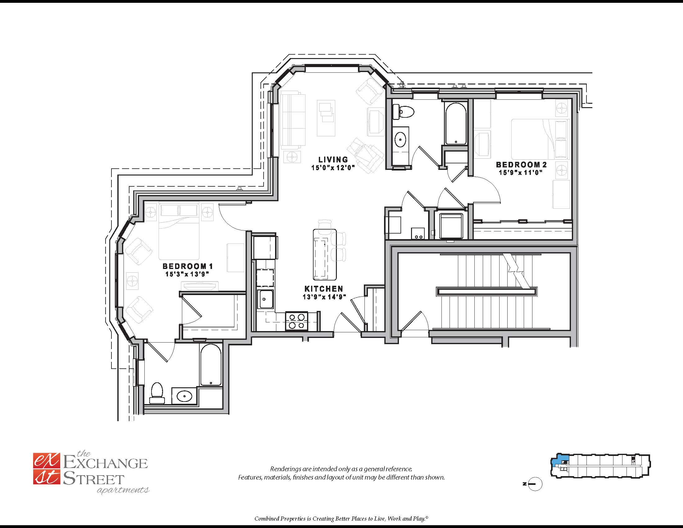 Malden - 2 Beds, 2 Baths - Image 1